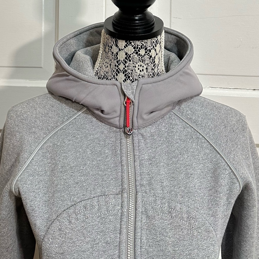 RARE Lululemon Scuba Hoodie II *Reflective 6 Heathered Speckled Grey - Picture 3 of 8